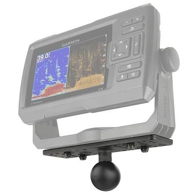RAM MOUNTS Marine Electronics Mount Base with C Size 1.5" Ball, 6.25" x 2" Rectangular AMPS Plate for GPS, Fish Finder, Chart Plotter & Radio Mounting RAM-111BU