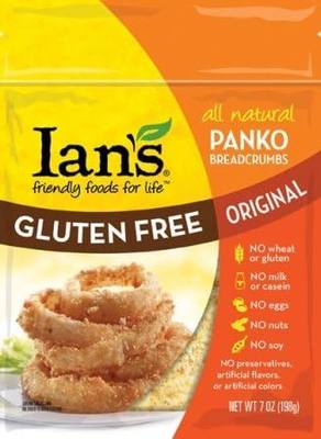 Ian's Natural Foods Panko Breadcrumbs Gluten Free Original - 7 oz Each/Pack of 2