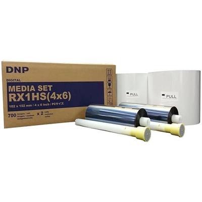 DNP 4x6" Print Media for DS-RX1HS Dye Sub Printer, 700 Prints each Roll, 2 Rolls per Case (1400 Total)