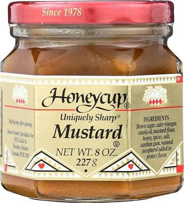 Honeycup Uniquely Sharp Mustard, 8 oz (Pack of 3)