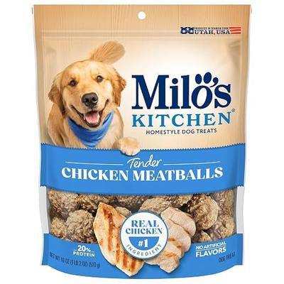 Milo’s Kitchen Chicken Meatballs Dog Treats, 18 Oz. Bag