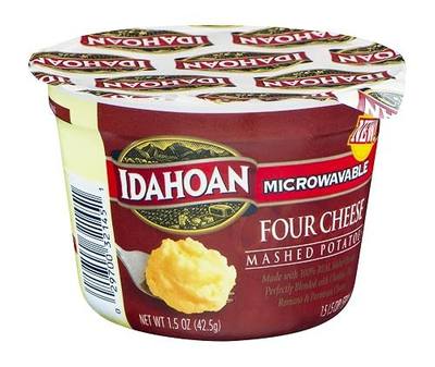 Idahoan Mashed Potatoes, Four Cheese, 1.5 Ounce (Pack of 12)