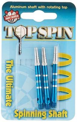 Dart World Top Spin Shaft - Precision Dart Flight System for Enhanced Accuracy, Control in Professional, Tournament Darts Matches, Durable, Aerodynamic, Customizable Dart Accessory