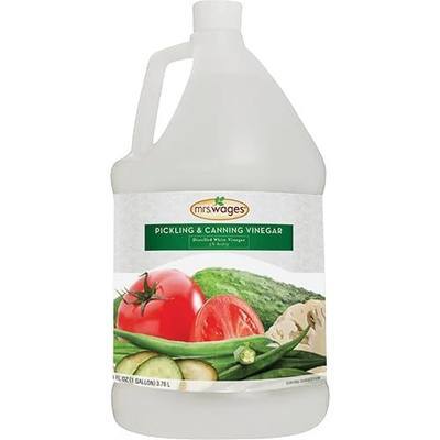 Mrs. Wages Pickling & Canning Vinegar, Well-Balanced Vinegar, 1 Gallon Jug | Versatile, great-tasting vinegar ideal for canning and everyday cooking—perfect for a wide range of homemade recipes