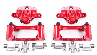 PowerStop Rear Red Powder Coated Brake Caliper Pair for Chevrolet Camaro 1998-02 | Pontiac Firebird 1998-02 - High-Temp Brake Caliper Upgrade, S4696