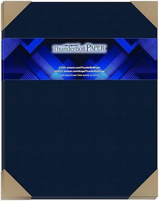 20 Dark Navy Blue Linen 80# Cover Paper Sheets - 11" X 14" (11X14 Inches) Scrapbook|Picture-Frame Size - 80 lb/pound Card Weight - Fine Linen Textured Finish - Deep Dye Quality Cardstock