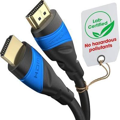 KabelDirekt – 8K & 4K HDMI Cable – 1ft – German Flexcore Technology | 10K, 8K@60Hz & 4K@120Hz, High Speed HDMI – for PS5, Xbox Series X/S, Switch 2, PC & Blu-ray – interference-free & flexible