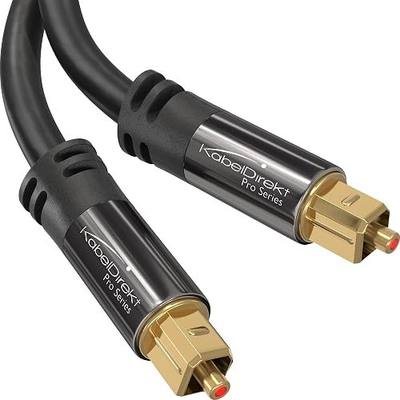 KabelDirekt – Optical Audio TOSLINK Cable – 10ft – Soundbar | Optical digital audio cable: Perfect for equipment with a TOSLINK interface (OPT In / OPT Out or S/PDIF In / S/PDIF Out)