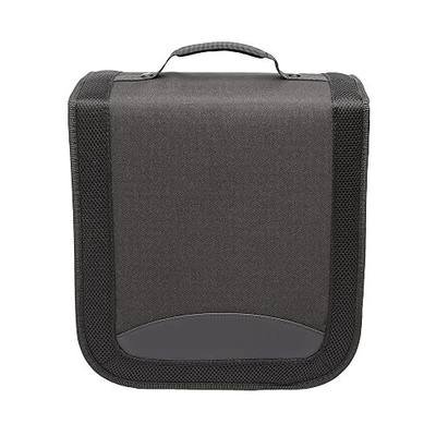 Amazon Basics Polyester CD/DVD Portable Storage Binder with Handle, 400-Capacity, Black