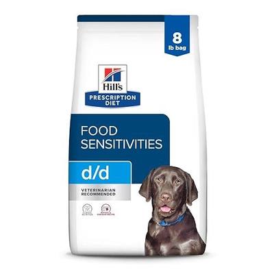 HILL'S PRESCRIPTION DIET d/d Food Sensitivities Dry Dog Food | #1 Veterinarian Recommended, Potato & Venison Recipe, 8 lb. Bag