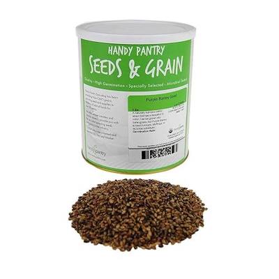 Handy Pantry Purple Barley Seeds - Certified Organic - 5 Lbs - Black Barley | No Hull - For Barleygrass, Grind for Flour, Food Storage, Soups & More