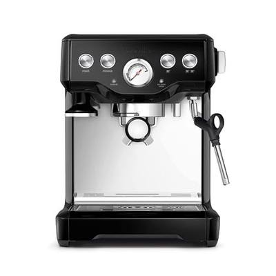 Breville BES840BSXL Infuser Espresso Machine, Black Sesame | Craft café-quality espresso shots, lattes and cappuccinos at home with this precise coffee maker with steam wand