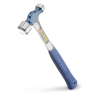 ESTWING Ball Peen Hammer - 16 oz USA Made Metalworking Tool with Forged Steel Construction & Shock Reduction Grip - E3-16BP | Made in USA, Versatile Metal Working Tool, Pick Your Size, Forged In One Piece, Patented Shock Reduction Grip