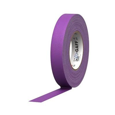 1" Width ProTapes Pro Gaff Premium Matte Cloth Gaffer's Tape With Rubber Adhesive, 11 mils Thick, 55 yds Length, Purple (Pack of 1)
