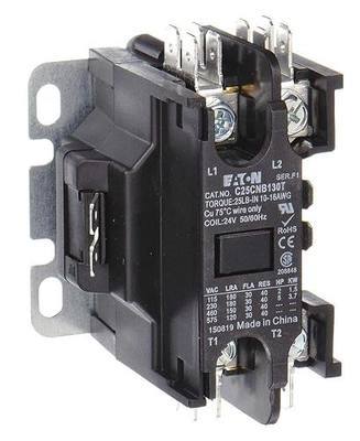 Eaton C25CNB130T Definite Purpose Contactor 30 Amp, 1 Pole, 24V
