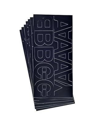 Westcott LetterCraft Removable Vinyl Letters, Black, Helvetica Font, 2-Inch Characters (RPH2-CN BLK/15857)