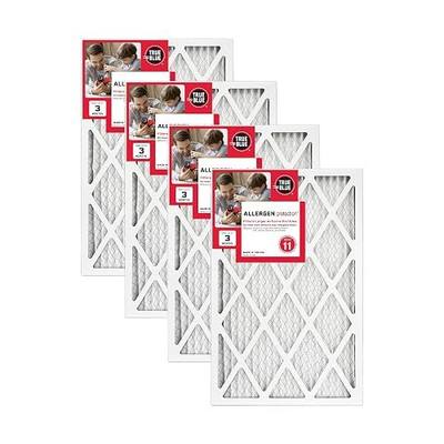 True Blue 15x20x1 MERV 11 Allergen Air Filter (4-Pack) | Electrostatic Pleated HVAC Furnace Air Filter | Replacement Filter for Home Use | Made in USA