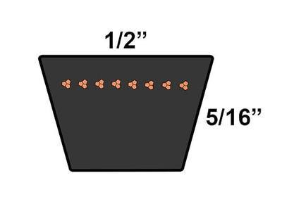 D&D DURA-Prime PowerDrive A33 or 4L350 1/2 x 35in V-Belt