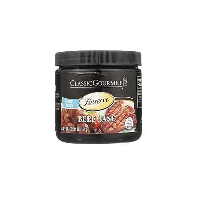 Ventura Foods Classic Gourmet Reserve Beef Base Paste - Broth Concentrate Stock & Bouillon for Chuck Roast, Ground Beef & Stew Meat Recipes, Broth Paste for Hot Pot Soup & Pho Soup Base - 16 Oz Jar