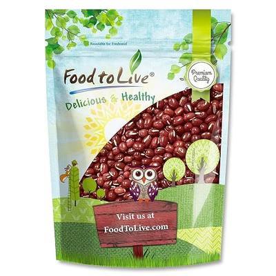 Food to Live - Adzuki Sprouting Beans, 1 Pound – Whole Raw Dried Red Mung Beans, Vegan, Kosher, Bulk. Rich in Minerals, Dietary Fiber, and Protein