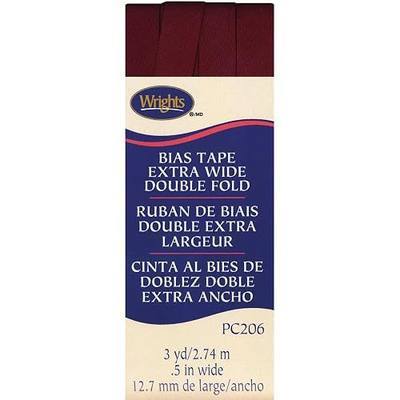 Wright Products Wrights 117-206-2303 Double Fold Bias Tape, 1/2 by 3-Yard, Ox Blood