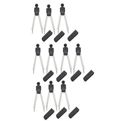 EMI Quality Deluxe EKG ECG Caliper - Chrome Tip with Case and Tip Cover EKG-100 (Black 10 Pack)