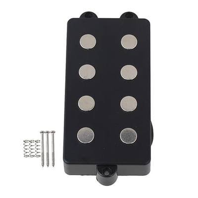 Noiseless Good Balance 4 String Bass Pickup with 4 Color-Coded Conductors,Respond Well to Both Tonal and Volume Input