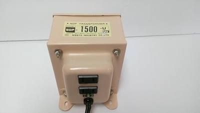 Nissyo Transformer NDF Series (Decrease Voltage) 120v→100v 1500w NDF-1500u (Henatsuki)