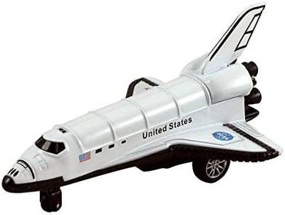 KiNFUN NASA Space Shuttle, 5 inch, Die Cast Metal Pullback Action Toy Model