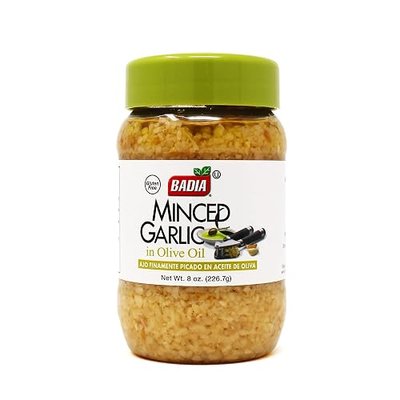 Badia Minced Garlic in Olive Oil, 8 Ounce (Pack of 12)
