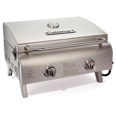 Cuisinart Outdoor Gas Grill, 2000 BTU, Portable, 2-Burner