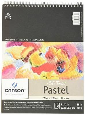 Mi-Teintes Pastel Pad, White with Glassine 9"X12" Top Wire (100510867)