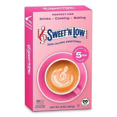 Sweet'N Low, Zero Calorie Bulk Sweetener, 8 oz Box | Granulated Sugar Substitute for Baking, Coffee, Tea and More, Kosher & Gluten Free, Low Glycemic Index