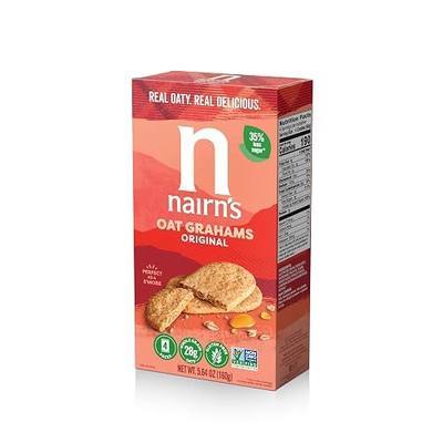 Nairn's Gluten-Free Original Oat Grahams, 5.64 oz - Healthy & Tasty Snacks. Safe for Celiacs. Perfect On-the Go Snack. High Fiber, No Artificial Colors, Flavors, or Preservatives