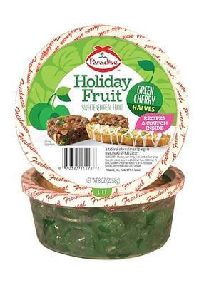 Paradise Cherry Halves, Green, 8 Ounce
