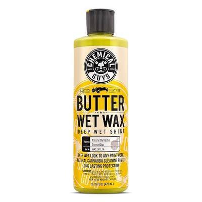 Chemical Guys, Butter Wet Wax, Deep Wet Shine Liquid Car Wax, Banana, 16 oz | Spreadable liquid wax adds a deep wet gloss on any paint color, wipes on and off easily, sweet banana scent