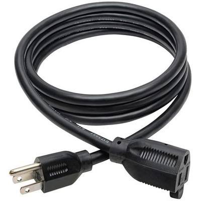 Eaton Tripp Lite 3-Prong 6ft Power Cord Extension Cable | Heavy-Duty 15A, 14AWG, 125V, NEMA 5-15P to NEMA 5-15R, Male-to-Female, Lifetime Manufacturer's Warranty (P024-006)