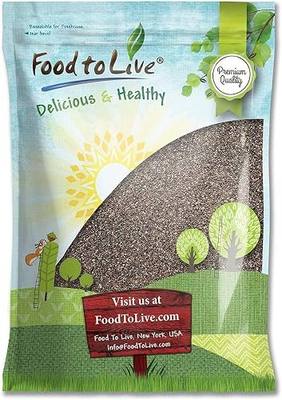 Black Chia Seeds, 10 Pounds – Whole, Sproutable, Vegan, Kosher, Keto, Sirtfood, Bulk. Rich in Essential Fatty Acids, Fiber, Protein. Great for Chia Pudding, Smoothie, Oatmeal