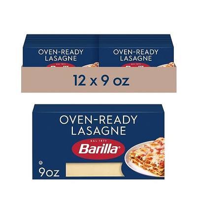 Barilla Oven Ready Lasagne Pasta, Non-GMO Kosher Pasta, 9oz. (12PK)