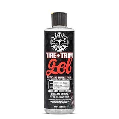Chemical Guys, Tire & Trim Gel for Plastic & Rubber, Restores Shine, 16 oz | Thick gel restores faded tires, trim and bumpers with a deep shine and a protective layer, non-greasy