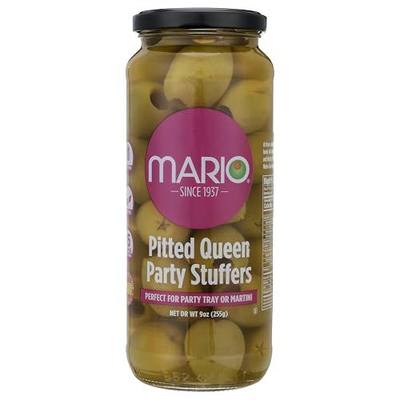Mario Camacho Foods Pitted Queen Party Colossal Olives, 9 Ounce (Pack of 1)