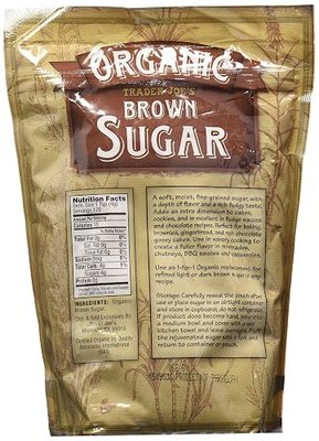 Trader Joes Organic Brown Sugar,NET WT. 24 oz