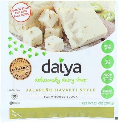 DAIYA Jalapeno Havarti Cheese Block, 7.1 Ounce (Pack of 8)