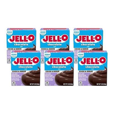 Jell-O Chocolate Flavor Sugar Free Instant Pudding & Pie Filling (4-Pack)