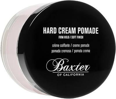 Baxter of California Hard Cream Pomade for Men | Natural Finish | Firm Hold | Hair Pomade