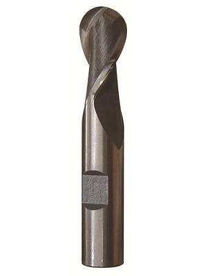Drill America - DWCT1132 3/4" X 3/4" High Speed Steel 2 Flute Single End Ball End Mill, DWC Series