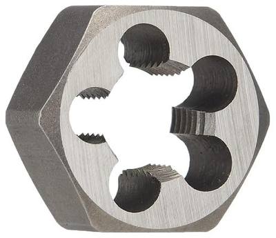 Drill America - DWTHX51624 5/16"-24 Carbon Steel Hex Rethreading Die, DWT Series