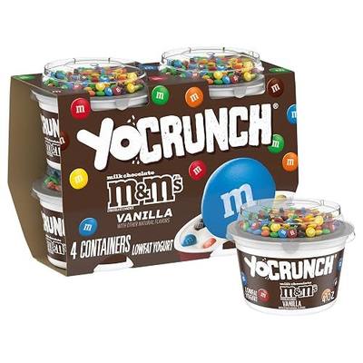 YoCrunch Low Fat Vanilla Yogurt with M&Ms(R), 4 oz, 4 Pack