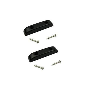 Musiclily Plastic Thumb Rest Finger Rest for Fender Precision Bass and Jazz Bass, Black (Pack of 2)
