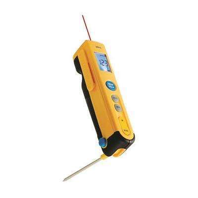 Fieldpiece SPK3 Pocket Thermometer – Compact Type K Infrared Capable Digital Temperature Meter - Folding Probe - Maximum Reach - Backlit Display for HVACR